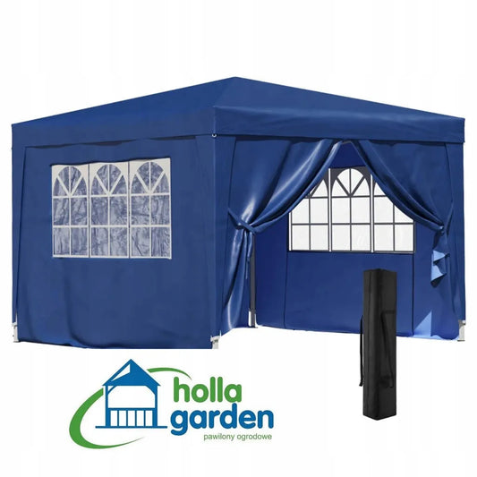 Automatinis sodo paviljonas prekybinė palapinė 3 × 3 m su 4 sienelėmis