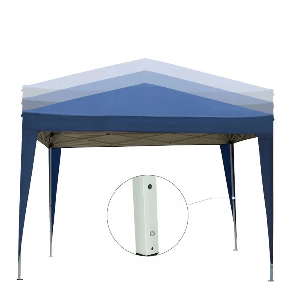 Automatinis sodo paviljonas prekybinė palapinė 3 × 3 m su 4 sienelėmis