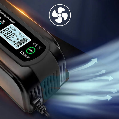 Automobilinis akumuliatorių įkroviklis su remonto funkcija 12V 24V 10A