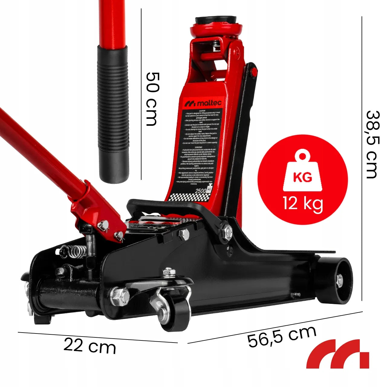 Automobilinis domkratas „žaba“ žemo profilio hidraulinis 385 mm 2,5 t