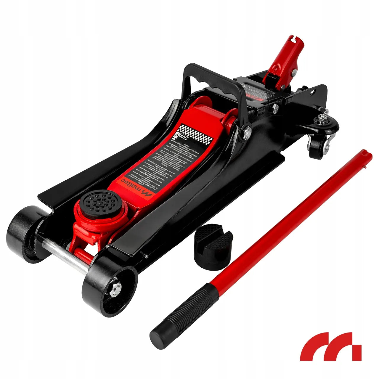 Automobilinis domkratas „žaba“ žemo profilio hidraulinis 385 mm 2,5 t