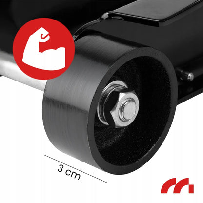 Automobilinis domkratas „žaba“ žemo profilio hidraulinis 385 mm 2,5 t