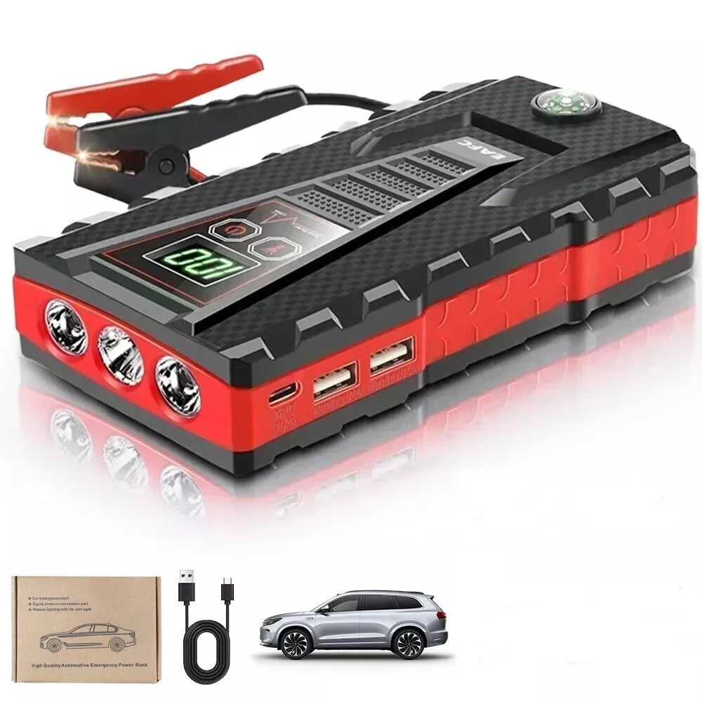 Automobilinis jump starteris 99800mAh boosteris maitinimo bankas 12V 600A