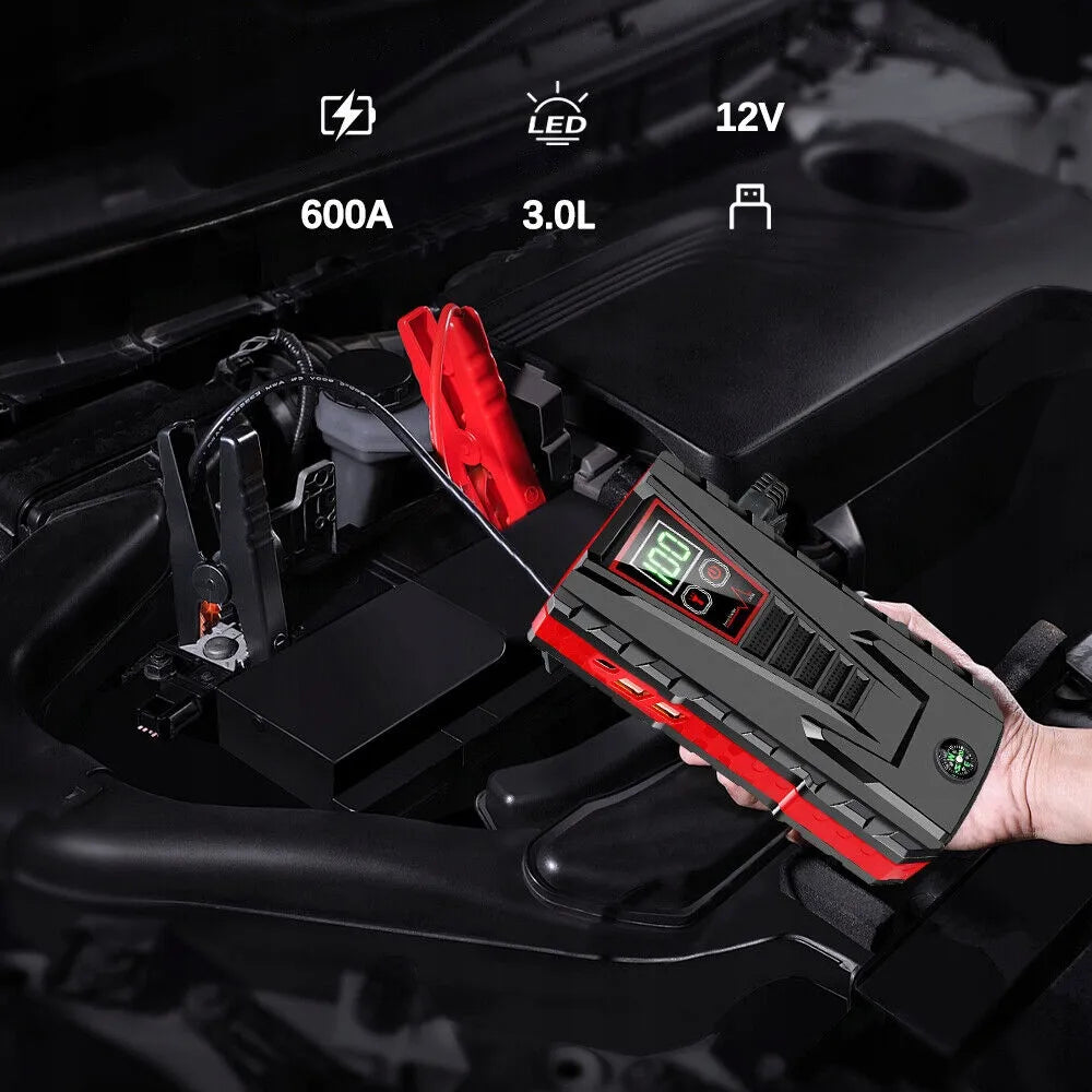 Automobilinis jump starteris 99800mAh boosteris maitinimo bankas 12V 600A
