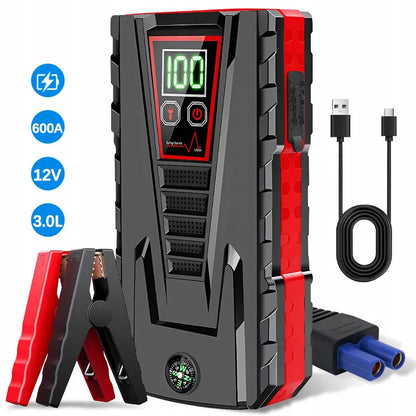 Automobilinis jump starteris 99800mAh boosteris maitinimo bankas 12V 600A
