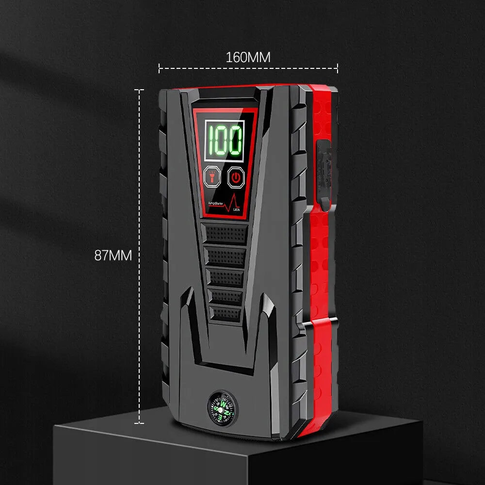 Automobilinis jump starteris 99800mAh boosteris maitinimo bankas 12V 600A