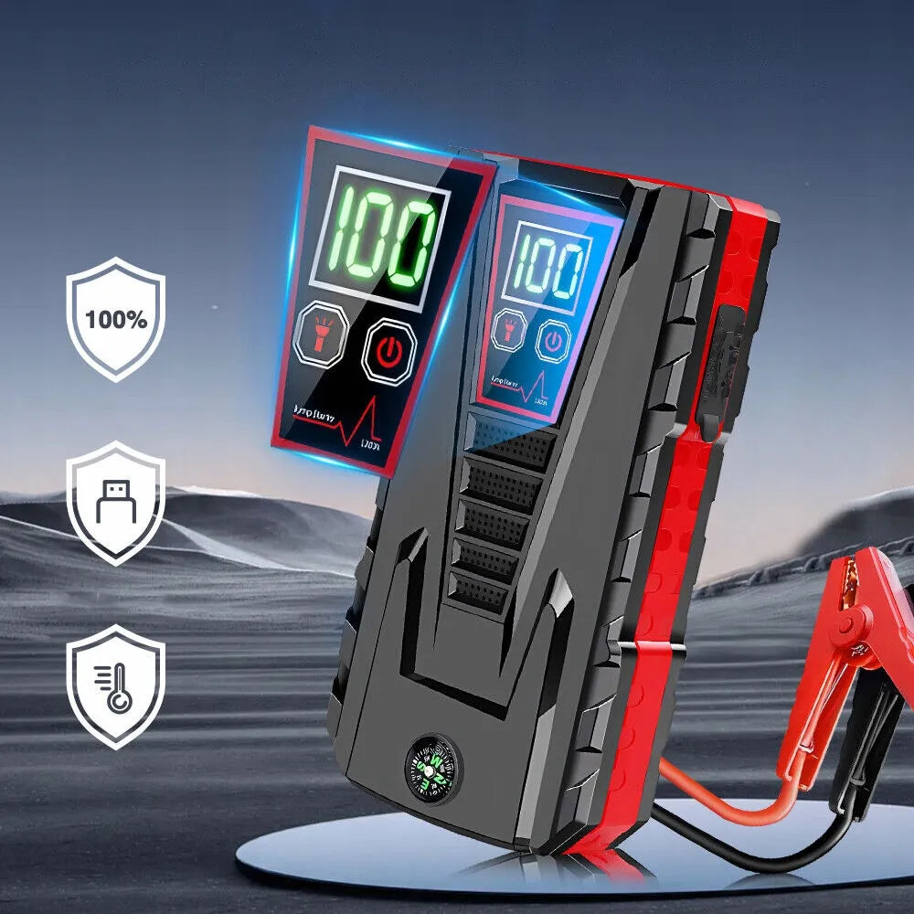 Automobilinis jump starteris 99800mAh boosteris maitinimo bankas 12V 600A
