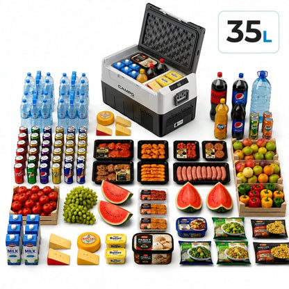 Automobilinis kompresorinis šaldytuvas Boste 35L -20°C GALINGAS 12V 24V