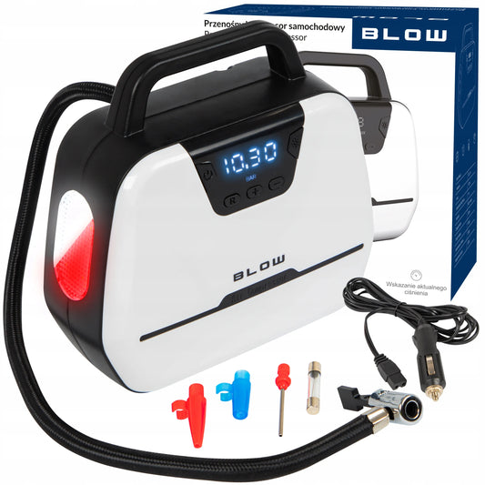 Automobilinis kompresorius BLOW 44-280# 12V nešiojama elektrinė pompa