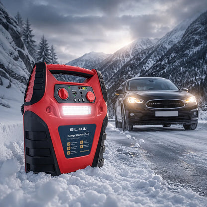 Automobilinis paleidiklis Jump Starter 5-in-1, 20000 mAh, 12V, kompresorius, „powerbank“