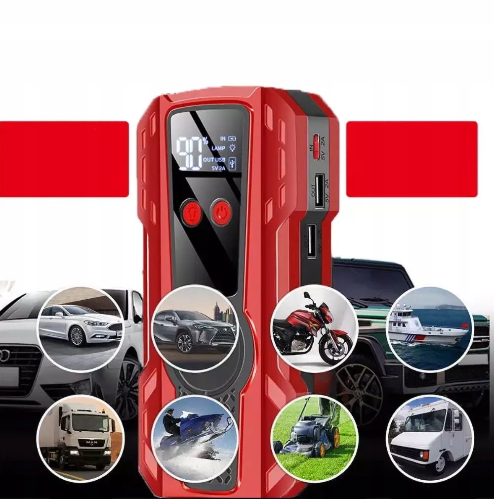 Automobilinis paleidimo įrenginys jump starter power bank automobilių užvedimui rinkinys