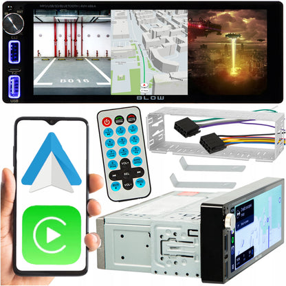 Automobilinis radijas BLOW AVH686A 1-DIN jutiklinis 6.86" Bluetooth CarPlay Android Auto