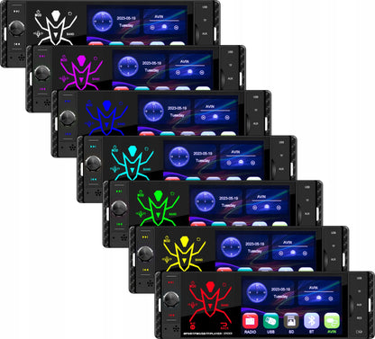 Automobilinis radijas BLOW Spider 1-DIN Bluetooth USB SD AUX jutiklinis 4 colių ekranas