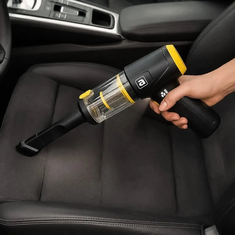 Automobilinis rankinis dulkių siurblys 4-viename, belaidis, 90 W, 16000 Pa