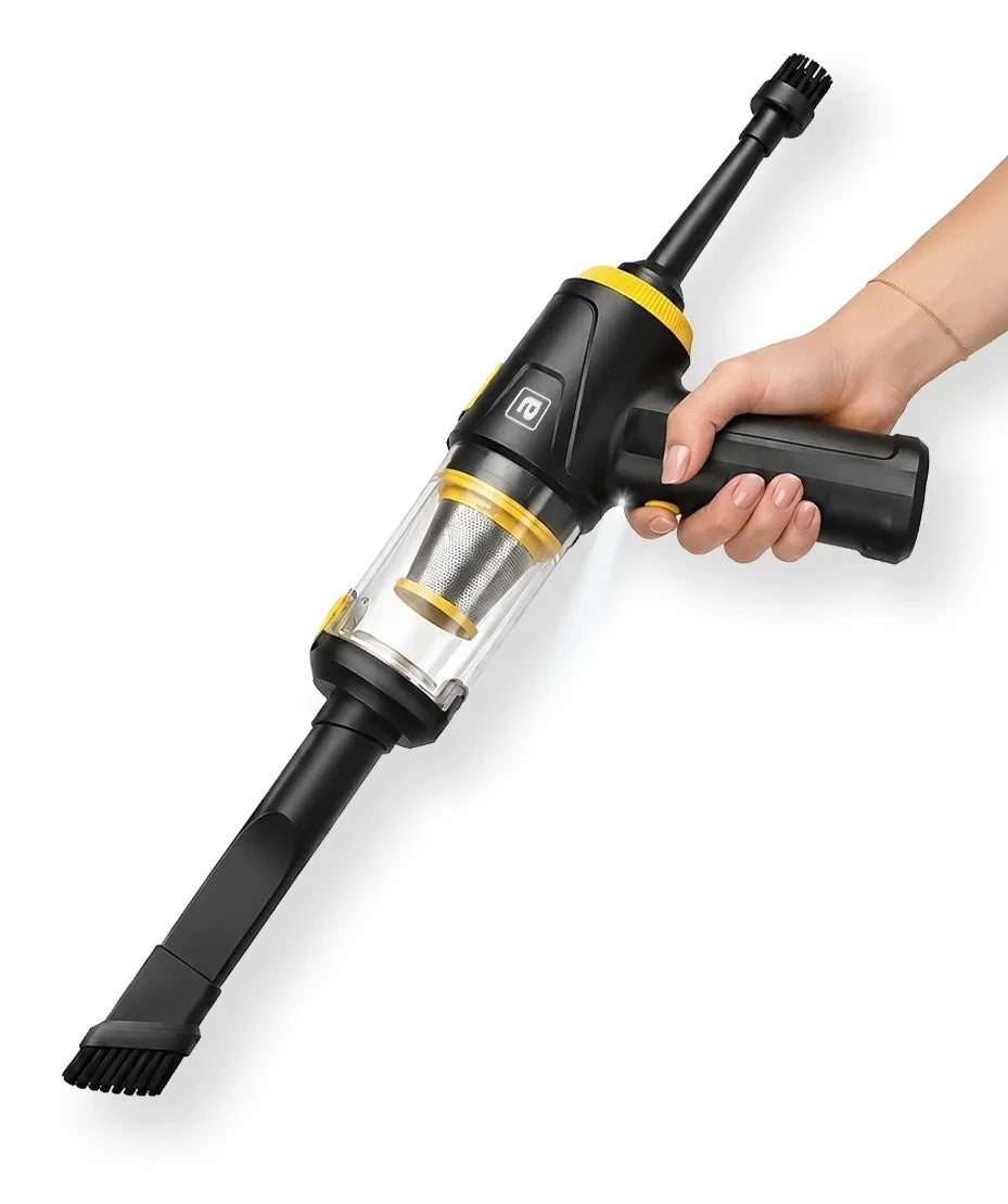 Automobilinis rankinis dulkių siurblys 4-viename, belaidis, 90 W, 16000 Pa