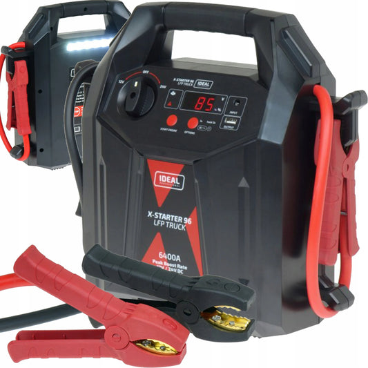 Automobilinis užvediklis Jump Starter Booster 12V 24V LiFePO4 IDEAL X-STARTER 96 TRUCK