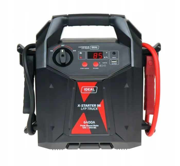 Automobilinis užvediklis Jump Starter Booster 12V 24V LiFePO4 IDEAL X-STARTER 96 TRUCK