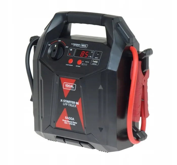 Automobilinis užvediklis Jump Starter Booster 12V 24V LiFePO4 IDEAL X-STARTER 96 TRUCK
