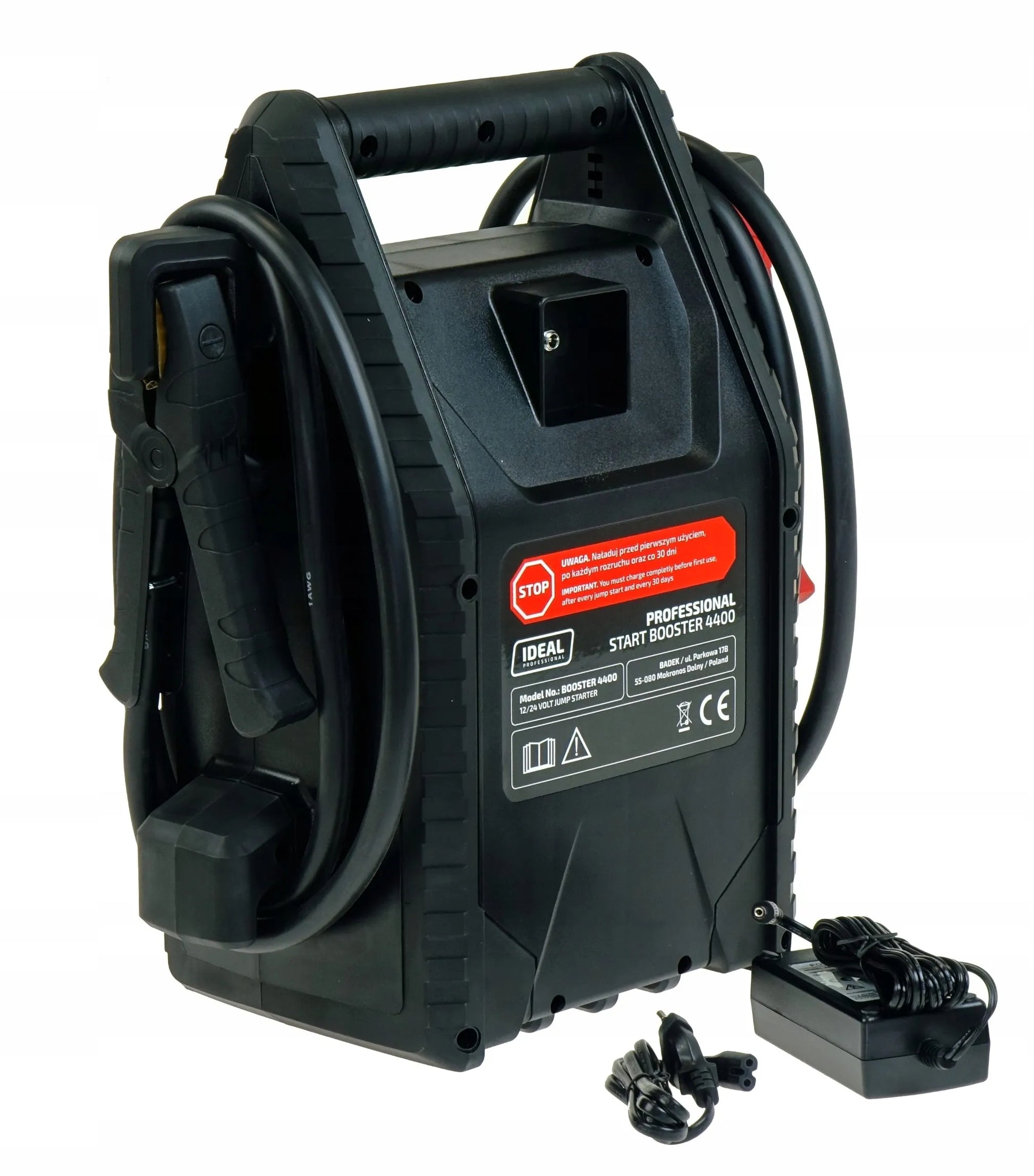 Automobilio užvedimo įrenginys BOOSTER IDEAL 4400 A 12/24V 230V
