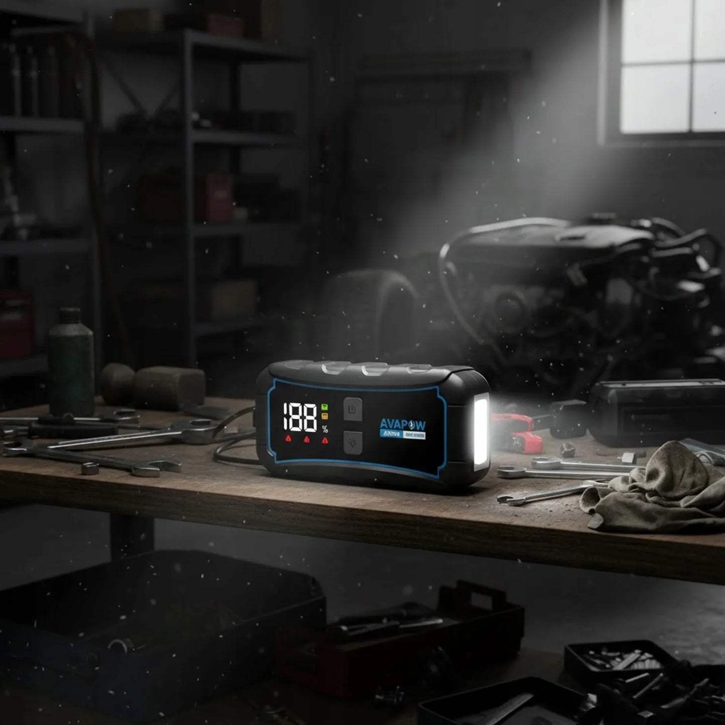 AVAPOW E5 PRO automobilinis paleidiklis 12V 12000 mAh 2000A
