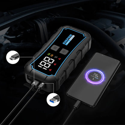 AVAPOW E5 PRO automobilinis paleidiklis 12V 12000 mAh 2000A