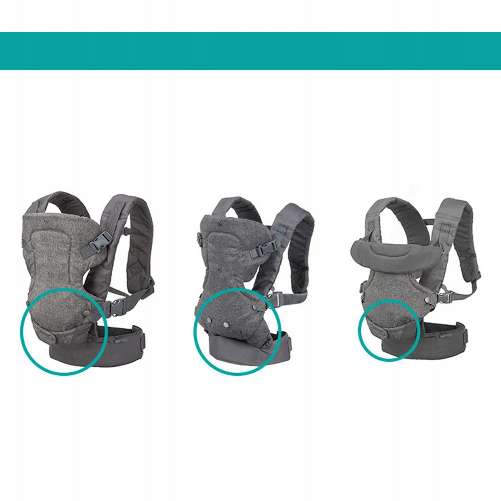 Vaikiška nešioklė 4in1 Ergonomiška nugaros ir klubų nešioklė su sėdyne