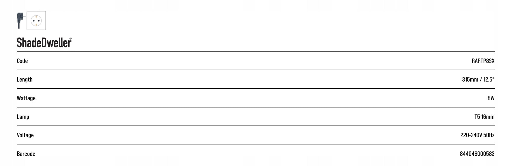 Arcadia UV lempa terariumui 8W Pro T5 UVB rinkinys 7%