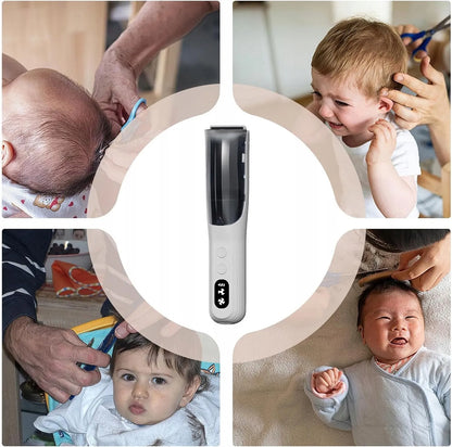 Babydream Baby01 tyli vaikiška plaukų kirpimo mašinėlė su plaukų įsiurbimo funkcija