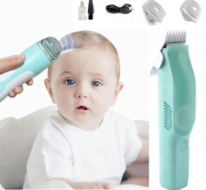 Babydream Baby01 tyli vaikiška plaukų kirpimo mašinėlė su plaukų įsiurbimo funkcija