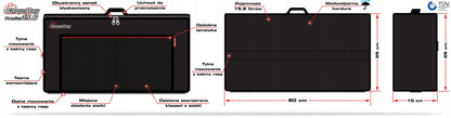 Bagažinės organizavimo krepšio ir automobilinio gesintuvo dėklo rinkinys su „Velcro“ tvirtinimu