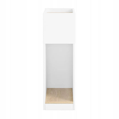 Balta naktinė spintelė „SoBuy“ su lentyna, 20 × 60 × 35 cm, FBT171-WN