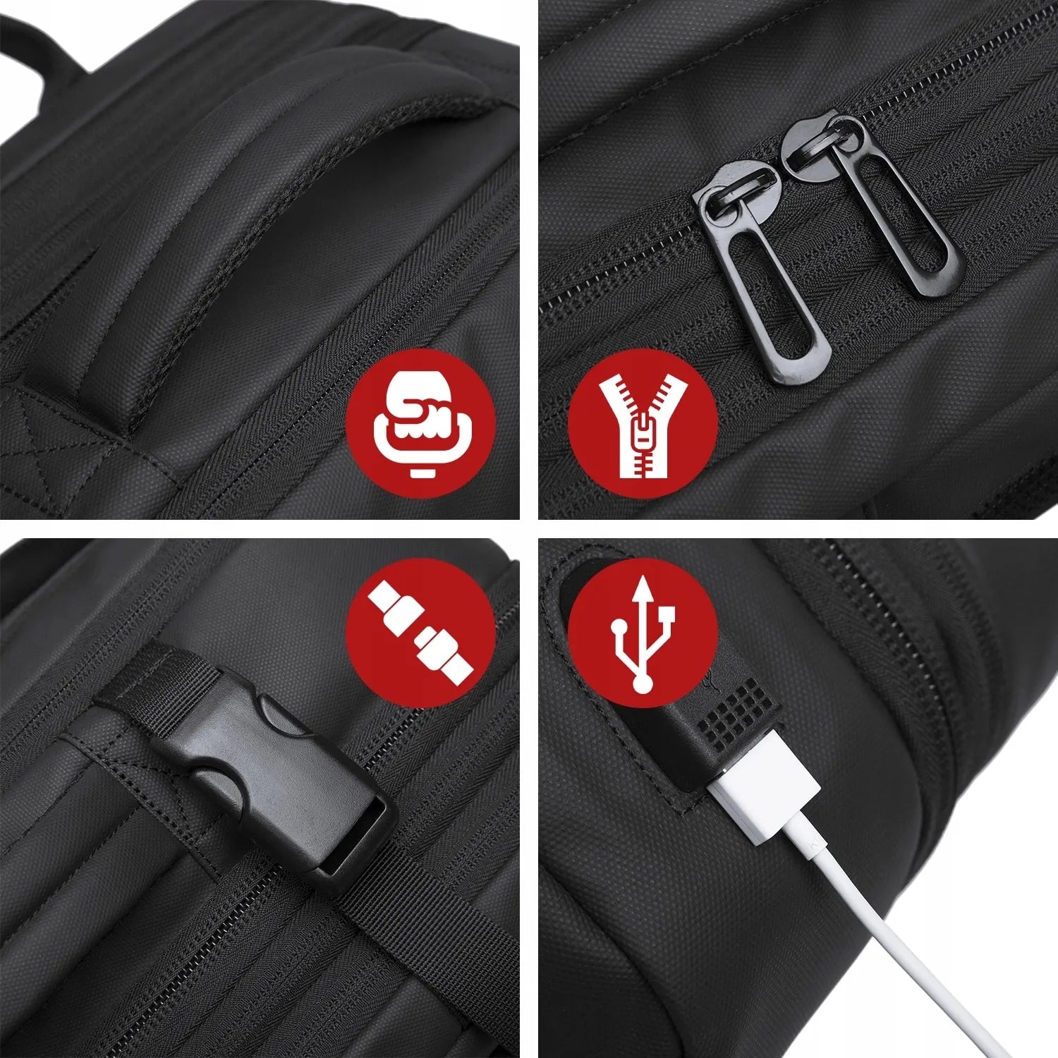 Bange TravelExpand™ kelioninė kuprinė 45L nešiojamam kompiuteriui su USB