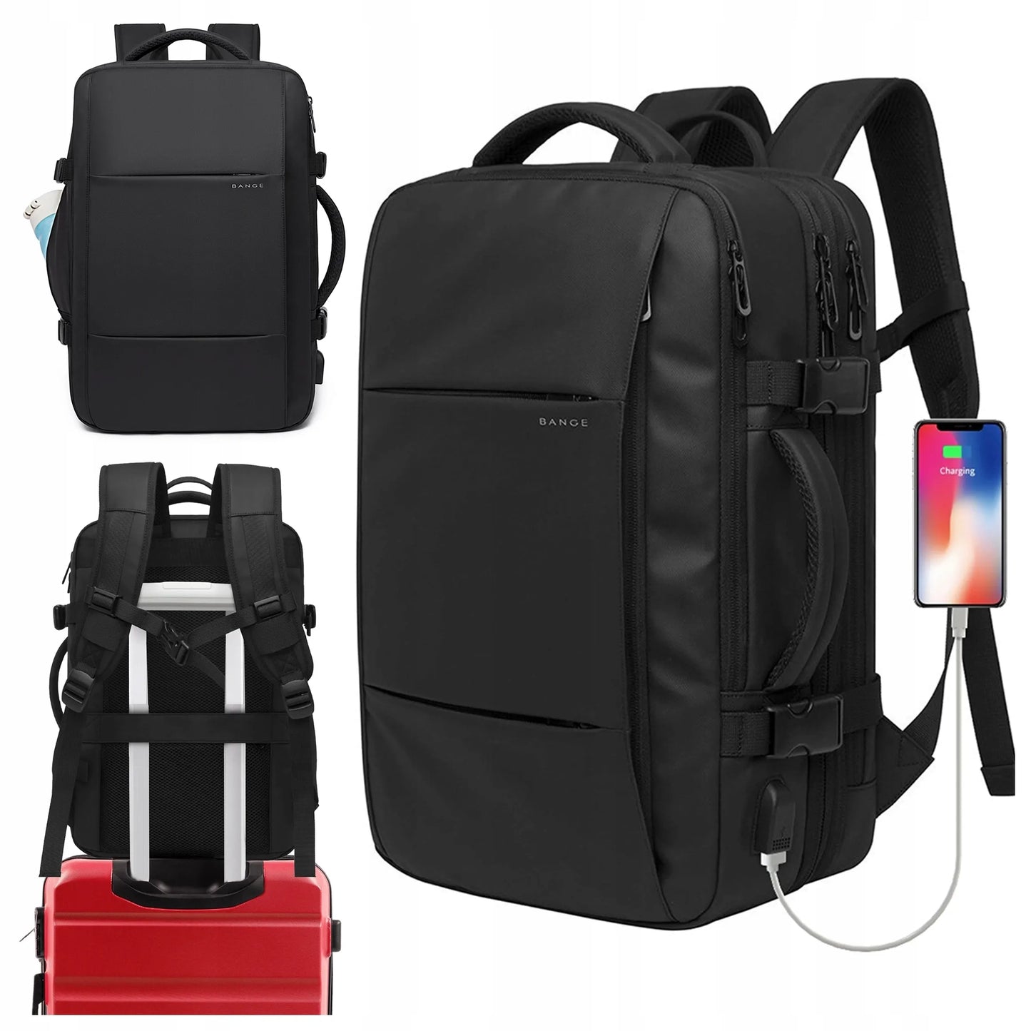 Bange TravelExpand™ kelioninė kuprinė 45L nešiojamam kompiuteriui su USB