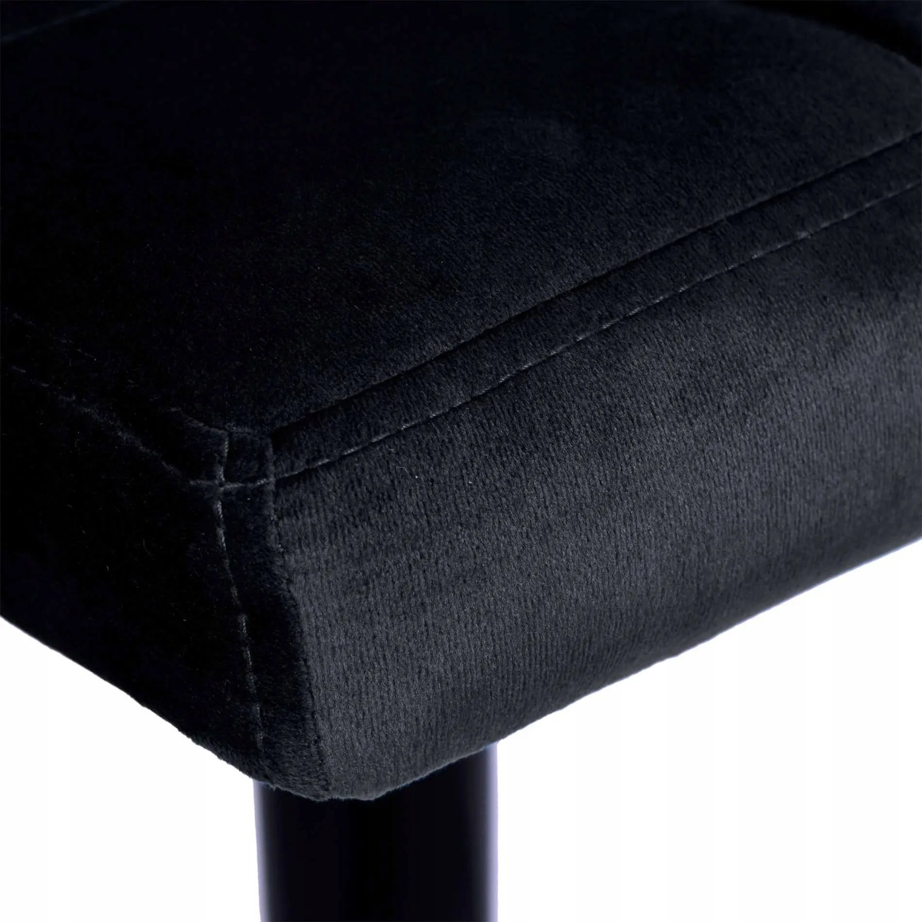 Baro kėdė Arako Black juodas veliūras