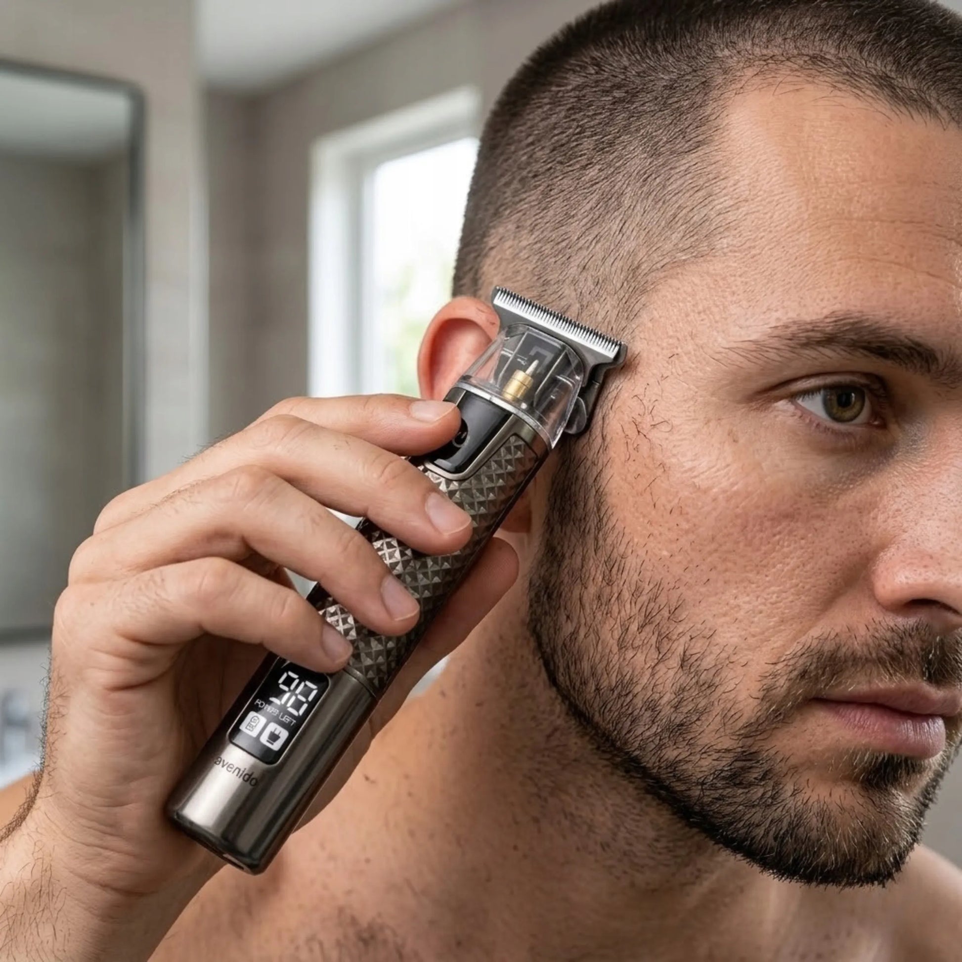 Barzdos kirptuvas plaukų kirpimo mašinėlė 3 antgaliai
