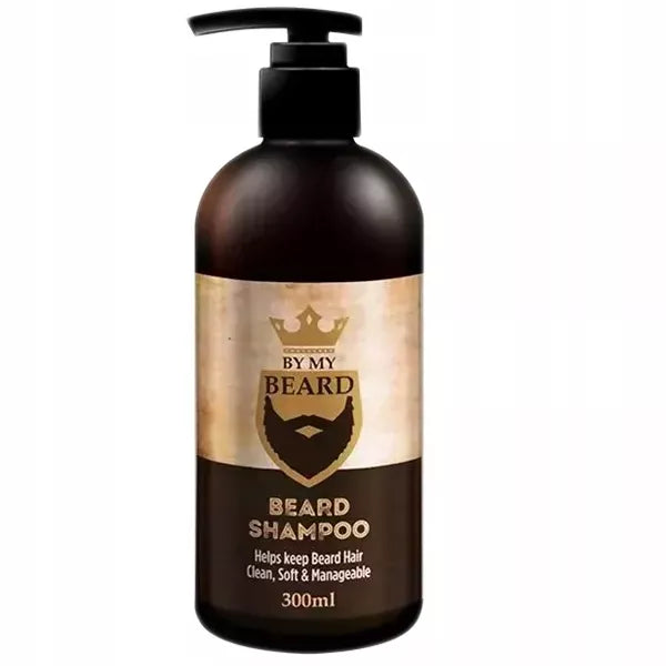Barzdos priežiūros rinkinys „By My Beard“ su šernų šerių šepečiu profesionali kosmetika