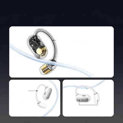 BASEUS Eli Sport 1 belaidės ausinės su laikikliais už ausų, Bluetooth 5.3, OWS