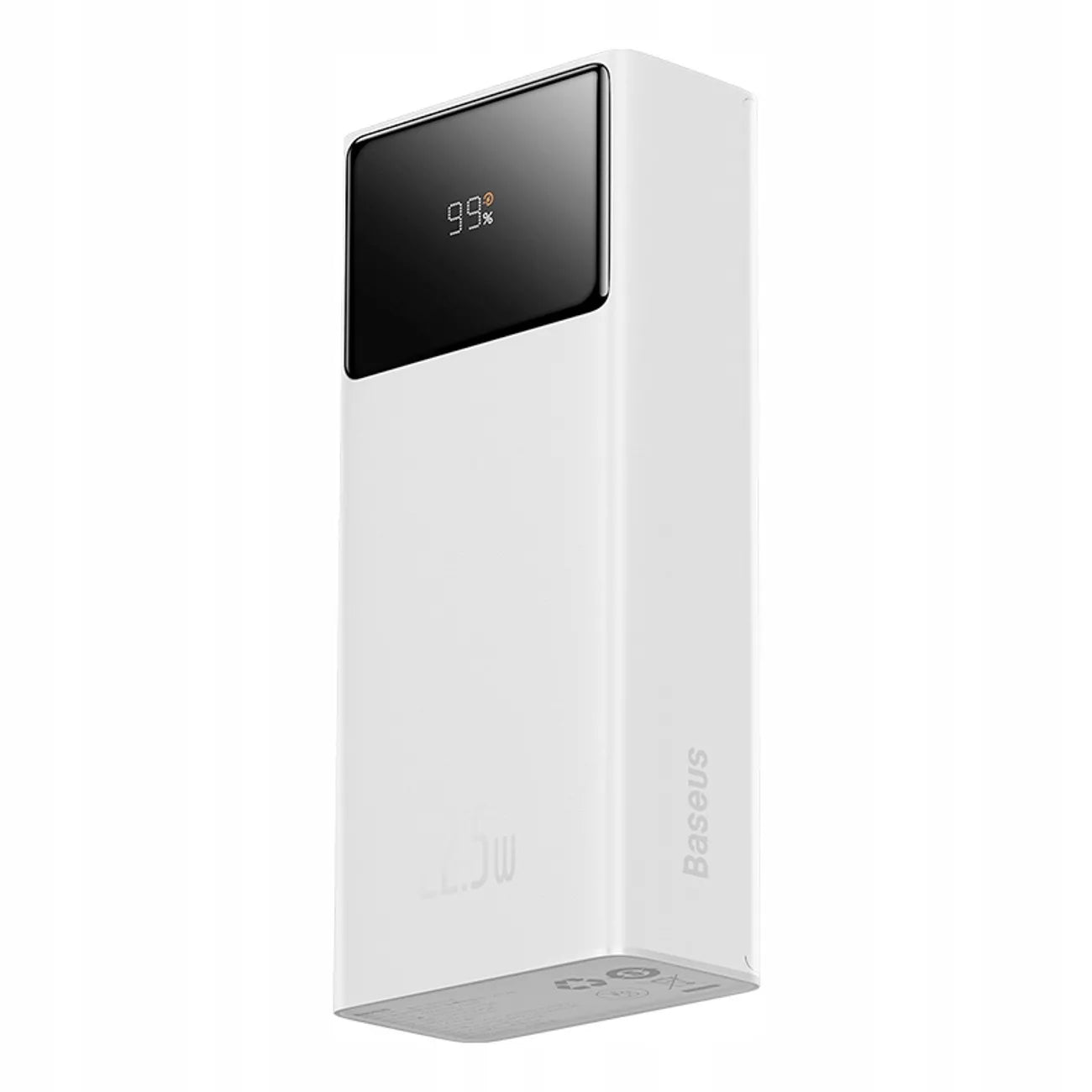 BASEUS EnerFill FP41 30000mAh 22.5W nešiojamas įkroviklis su USB-C laidu - baltas
