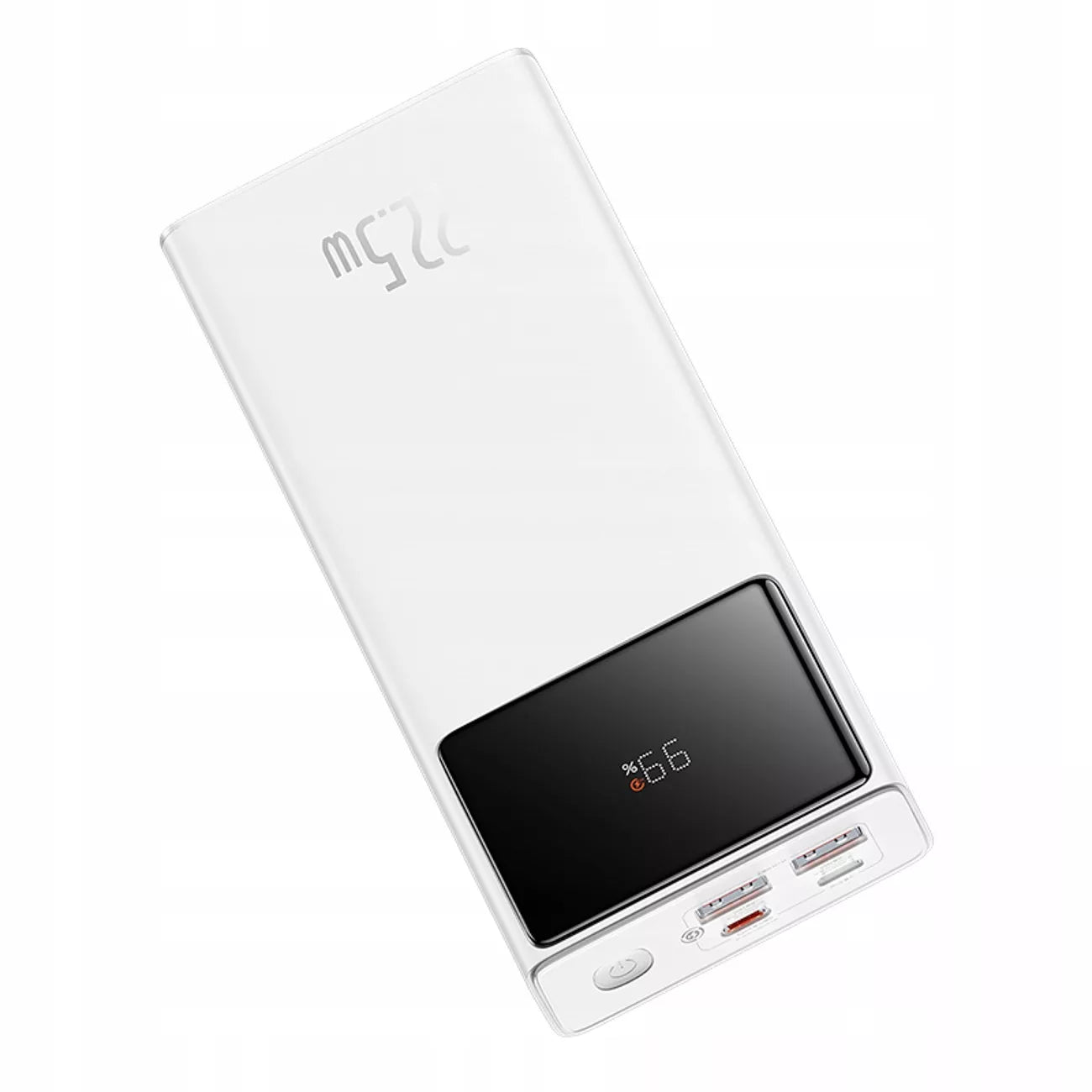 BASEUS EnerFill FP41 30000mAh 22.5W nešiojamas įkroviklis su USB-C laidu - baltas