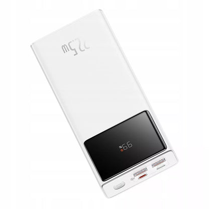 BASEUS EnerFill FP41 30000mAh 22.5W nešiojamas įkroviklis su USB-C laidu - baltas