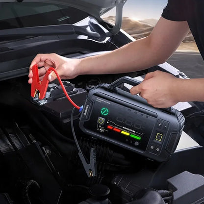 BASEUS išorinė baterija, automobilio užvedimo įrenginys (boosteris), žibintuvėlis 21600mAh, kompresorius + gnybtai