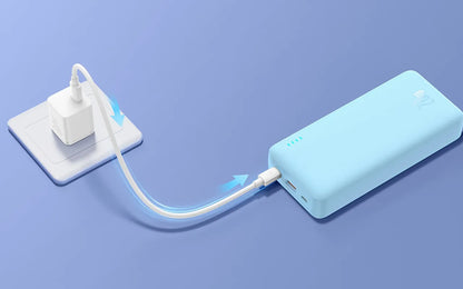 BASEUS išorinė baterija (power bank) su greituoju įkrovimu 20000mAh 20W USB-C USB-A su laidu