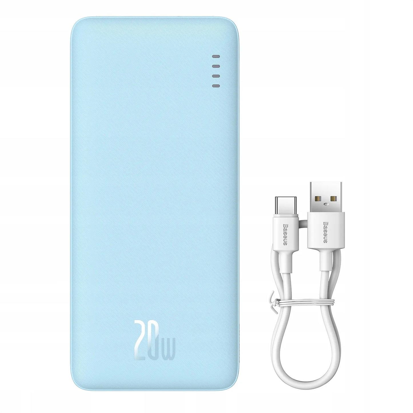 BASEUS išorinė baterija (power bank) su greituoju įkrovimu 20000mAh 20W USB-C USB-A su laidu
