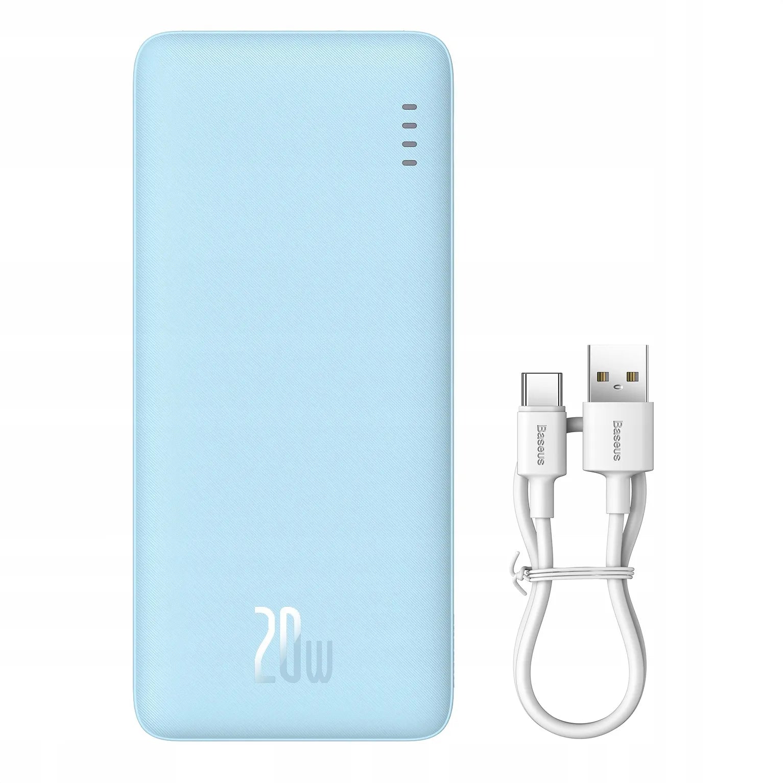 BASEUS išorinė baterija (power bank) su greituoju įkrovimu 20000mAh 20W USB-C USB-A su laidu