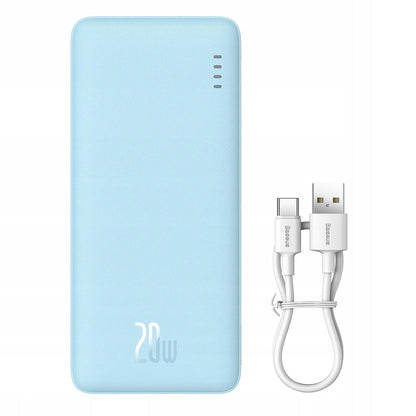 BASEUS išorinė baterija (power bank) su greituoju įkrovimu 20000mAh 20W USB-C USB-A su laidu