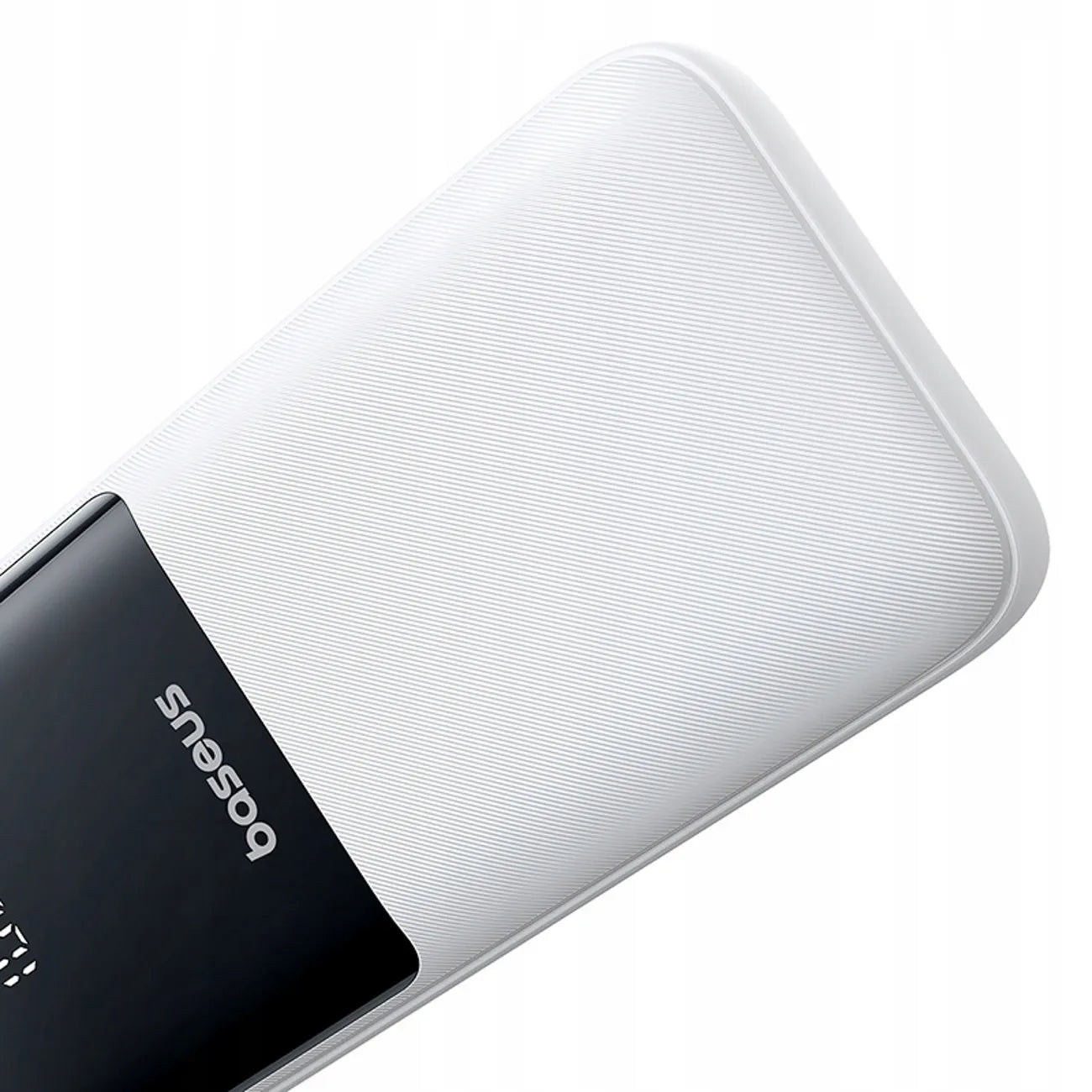 Baseus Lipow 20000 mAh 22.5W galios bankas su integruotais USB-C ir Lightning laidais – baltas