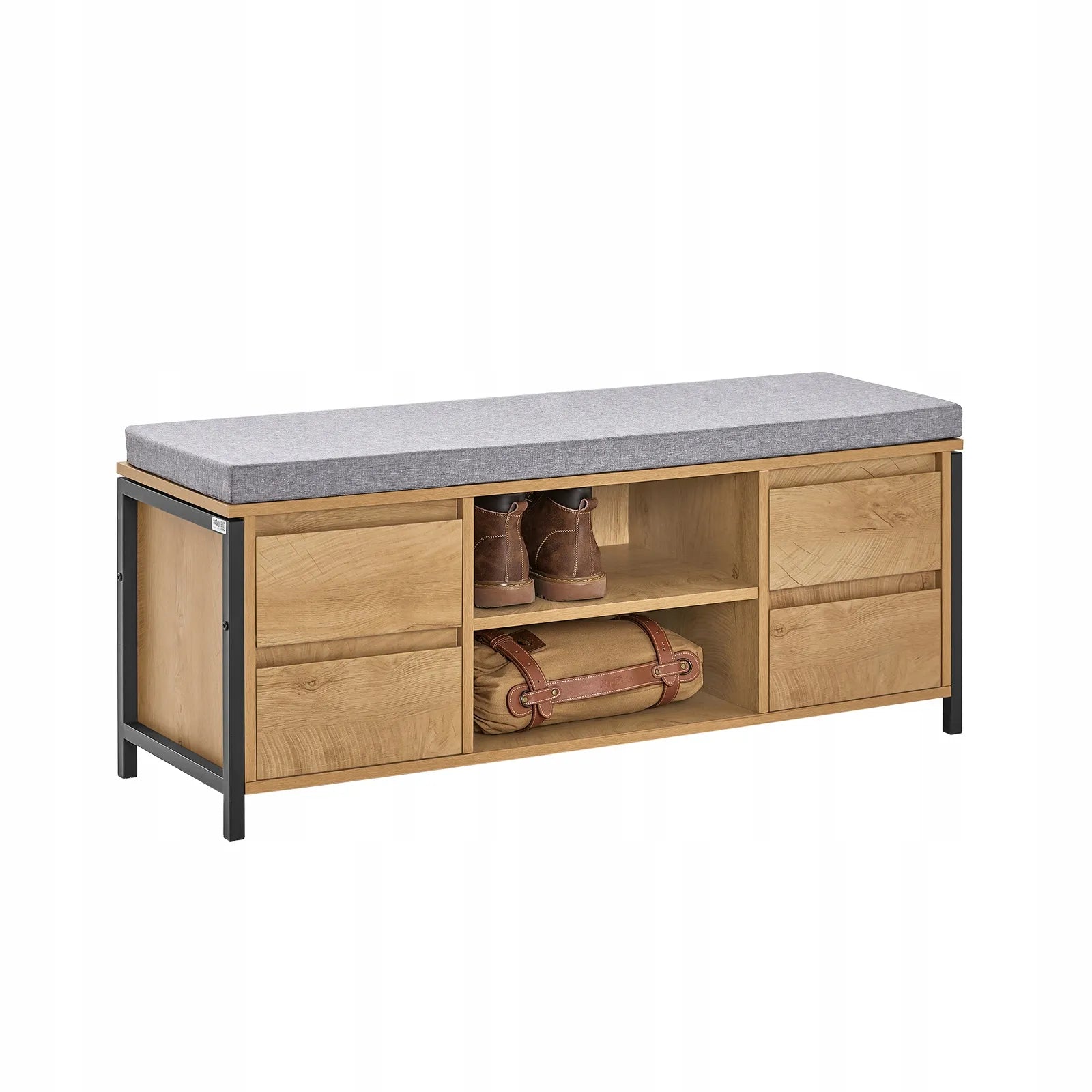 Batai su suoliuku SoBuy FSR149-N, 110x35cm, ąžuolo spalva