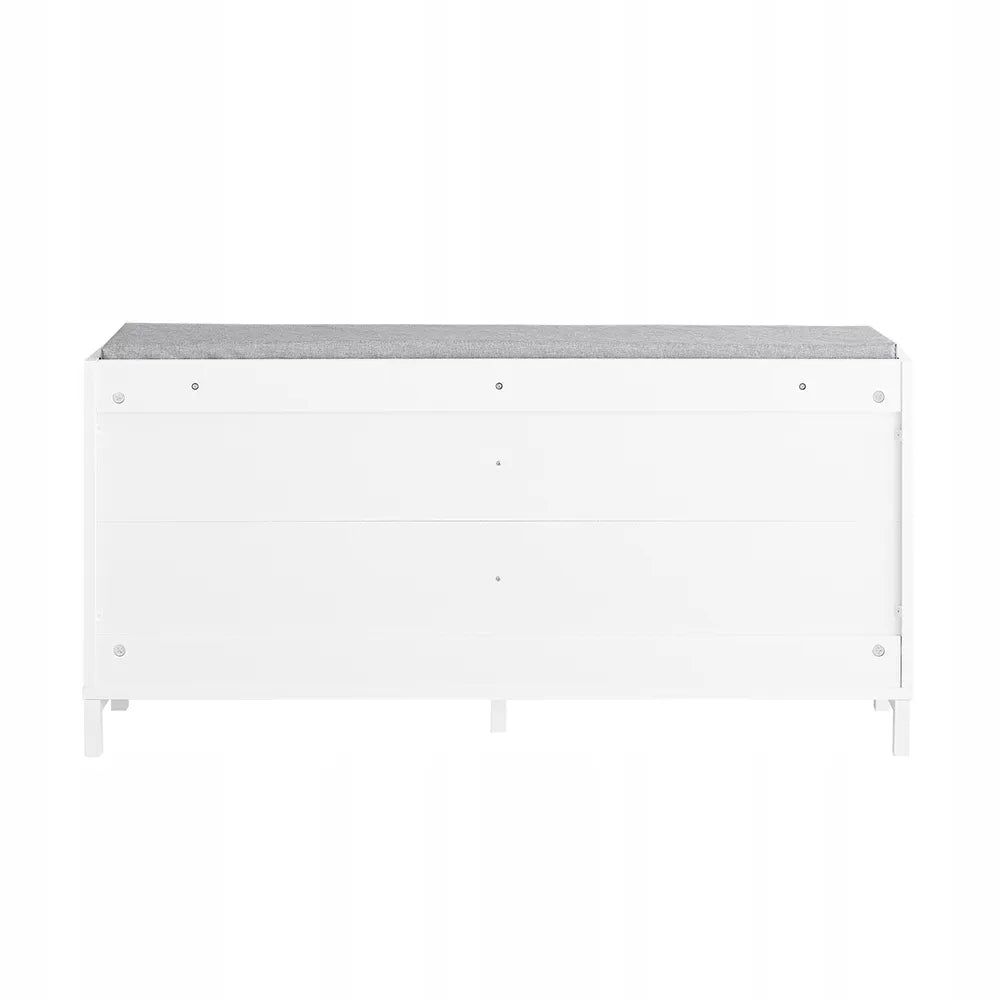 Bato spintelė su paminkštinta sėdyne SoBuy, balta, 105x24x52cm, FSR151-L-W