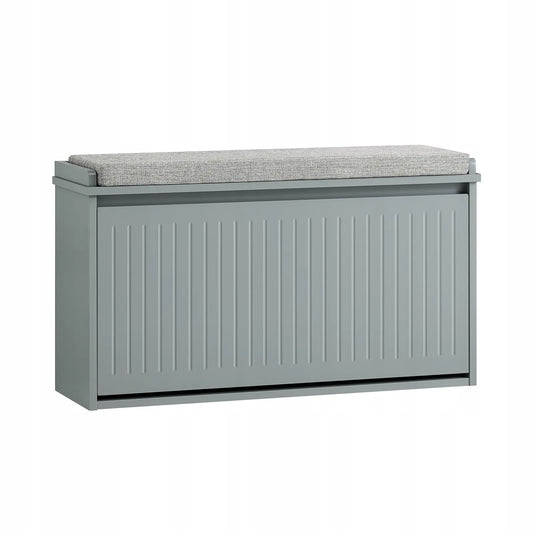 Batų spintelė su sėdyne SoBuy FSR98-L-HG 80x45x26 cm pilka