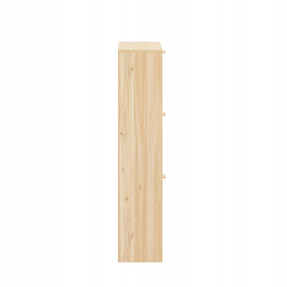 Batus spintelė su 3 skyriais prieškambario staliukas šviesaus ąžuolo spalvos 60x24x118cm FSR159-N